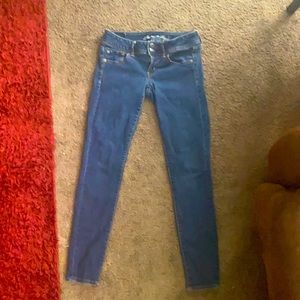 American Eagle size for skinny Jean with stretch.